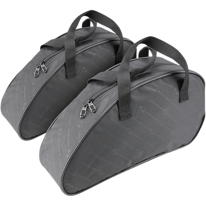SADDLEMEN Saddlebag Liners Teardrop SML - Angled Side View of Pair