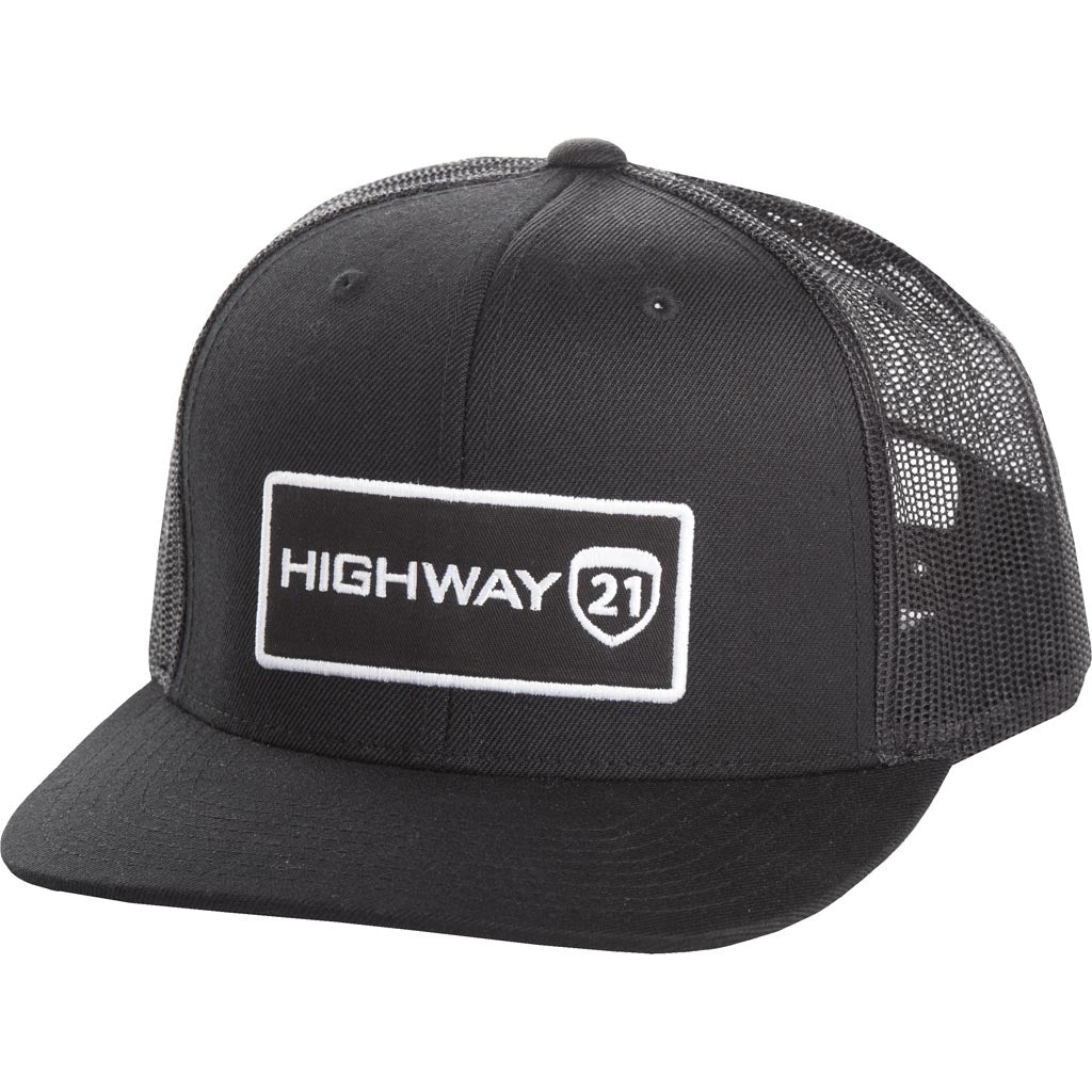 Highway 21 Corporate Hat Black - Front View