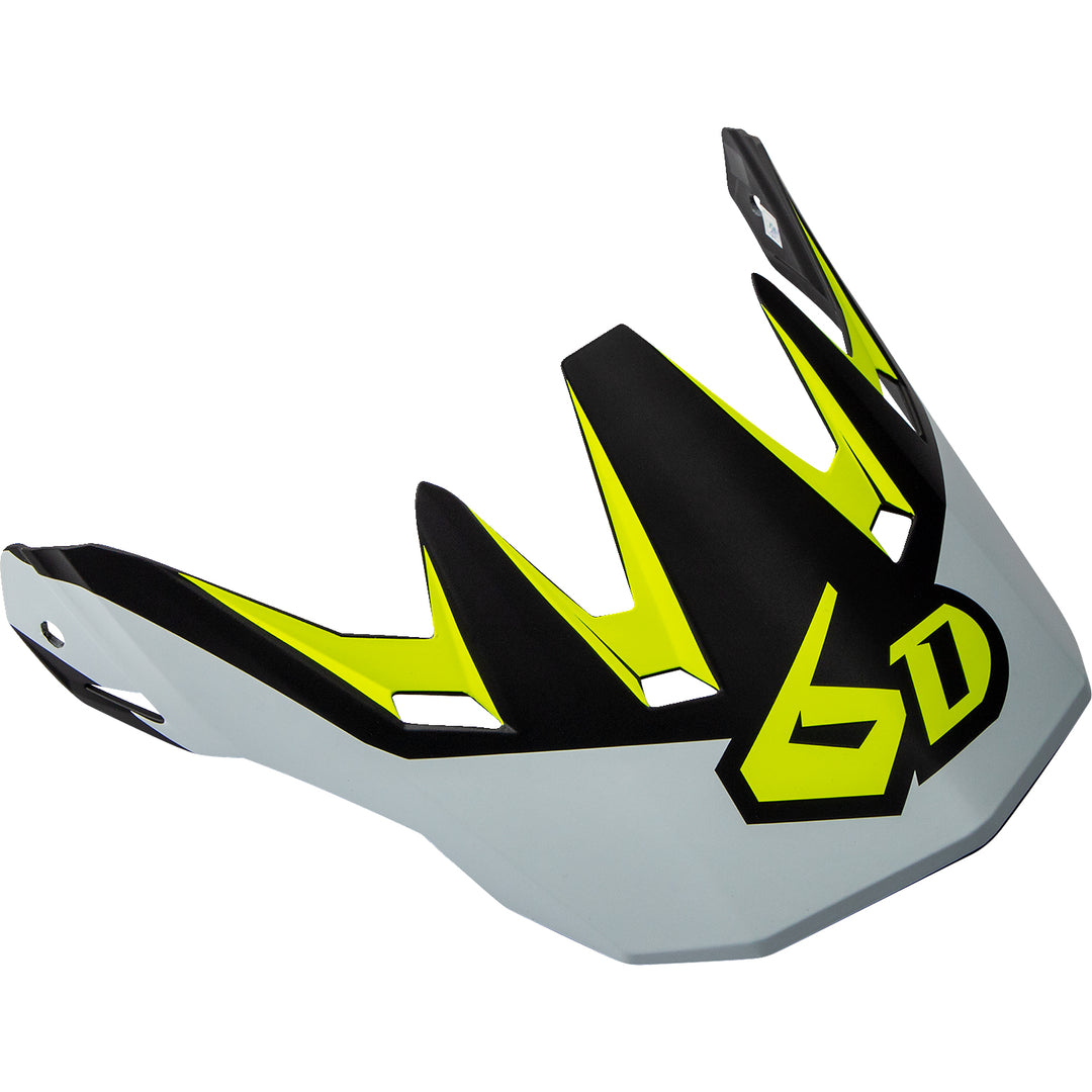 6D Helmets ATR-2Y Helmet Visor Drive/Neon Yellow - Top Angled View