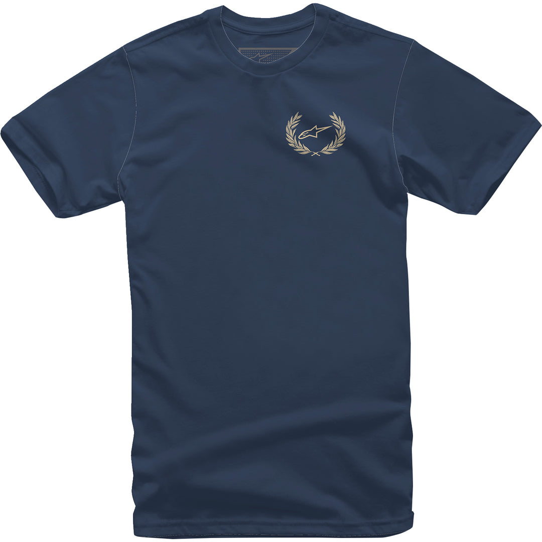 Alpinestars Wreath T-Shirt Navy - Front View
