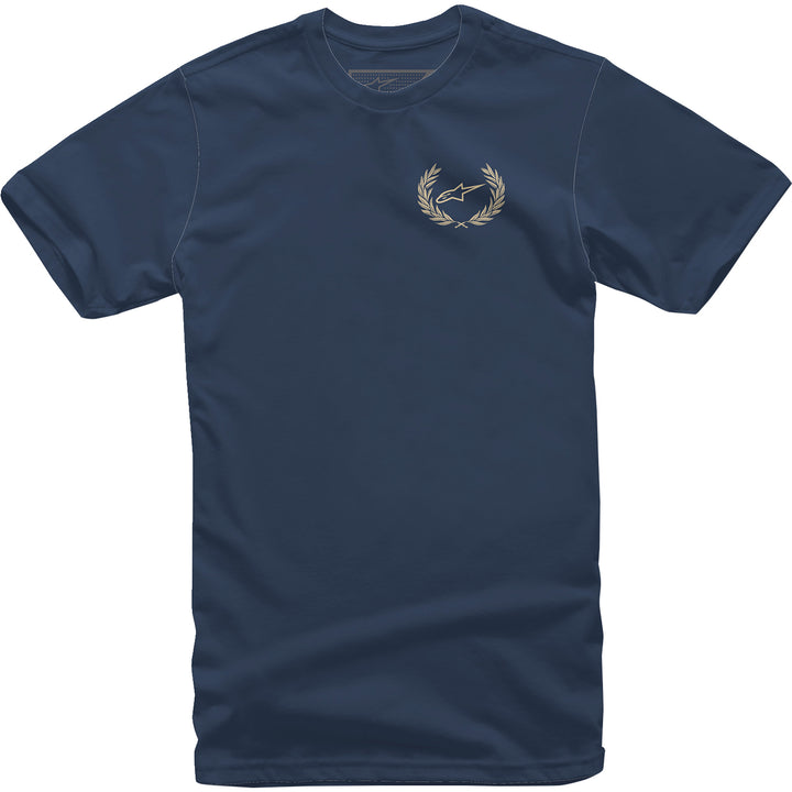 Alpinestars Wreath T-Shirt Navy - Front View