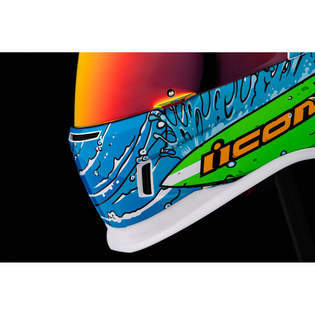 ICON Airform™ Dino Fury Helmet - Close-Up of Mouth Vents