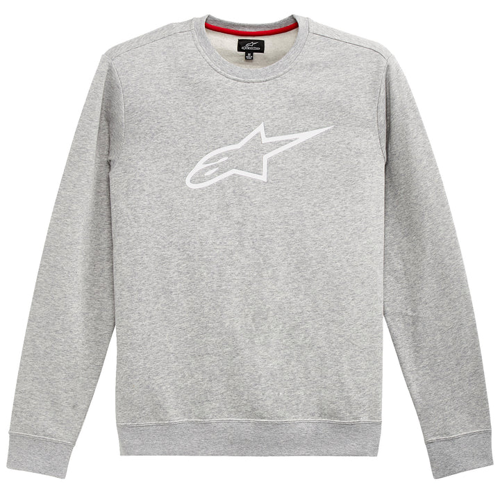 Alpinestars Ageless Crew Fleece Heather Gray/White - Front View