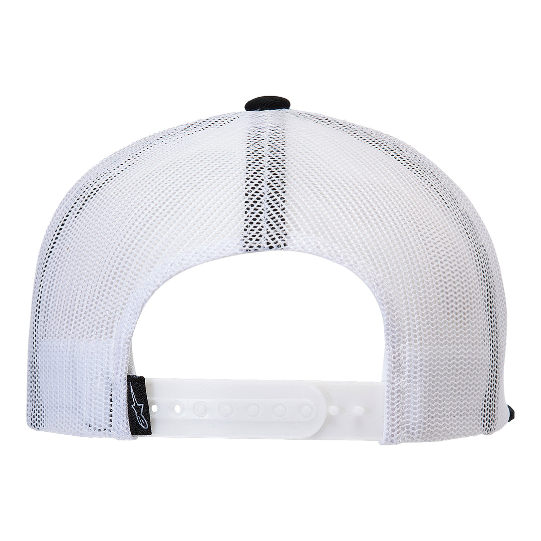 Alpinestars Bolt Trucker Hat Black/White - Rear View