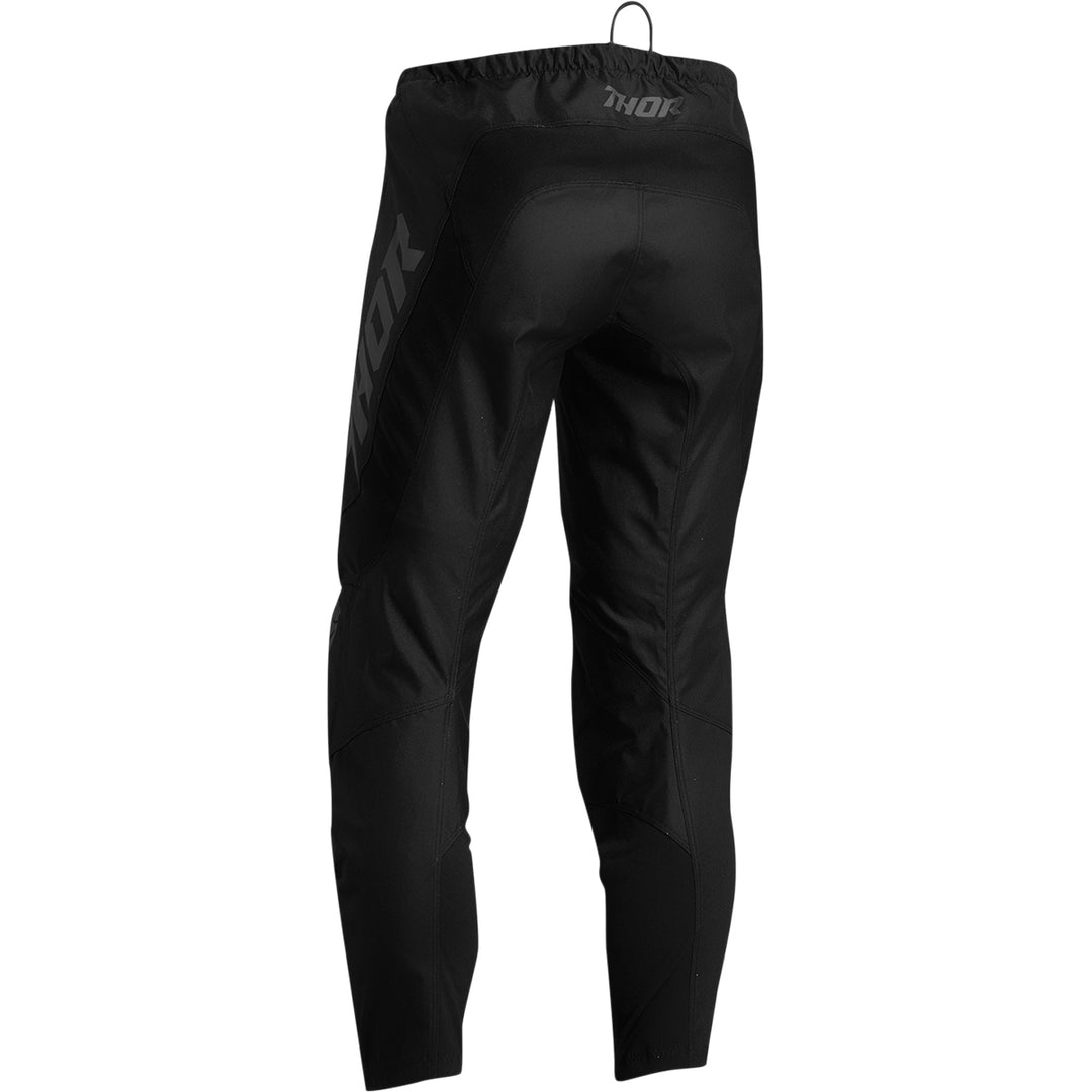 THOR Youth Sector Minimal Pants Black - Rear View