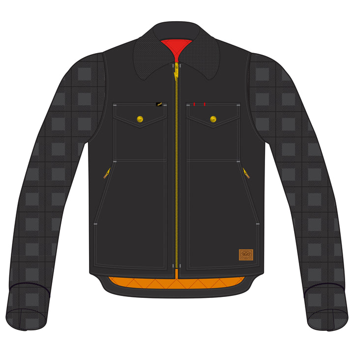 Cortech Boulevard Collective The Convert Vest Black - Front View with Sleeves