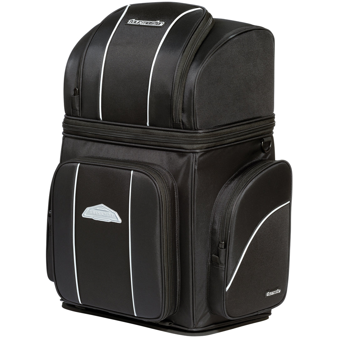 Tourmaster Nylon Cruiser IV Sissybar Bag Black - Front Side View