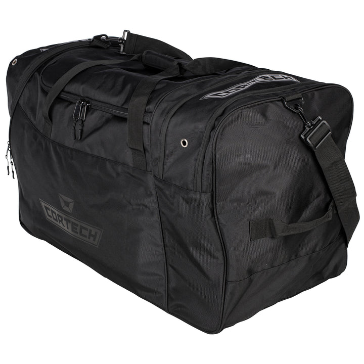 Cortech Tracker Roller Gear Bag - Angled Side View of Bag Laying on Ground