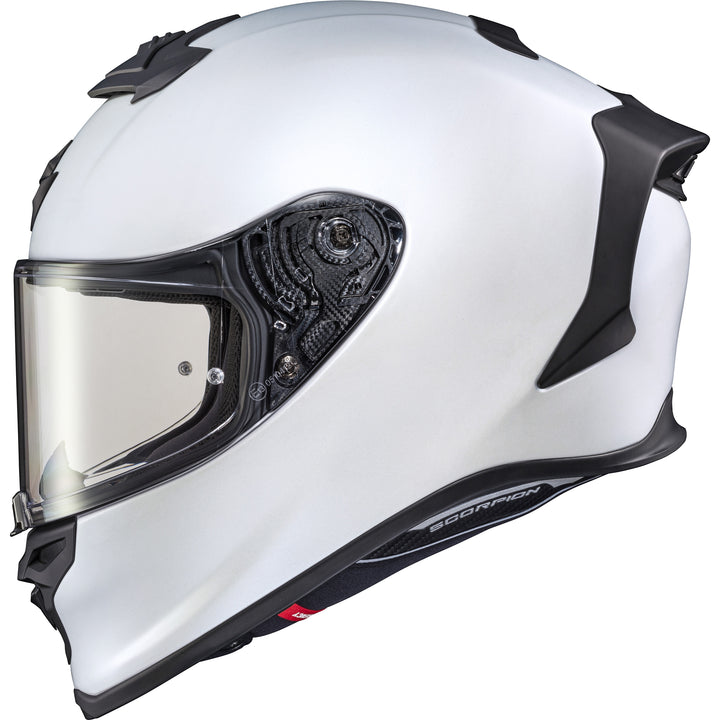 SCORPION EXO EXO-R1 Air Solid Helmet White - Side View