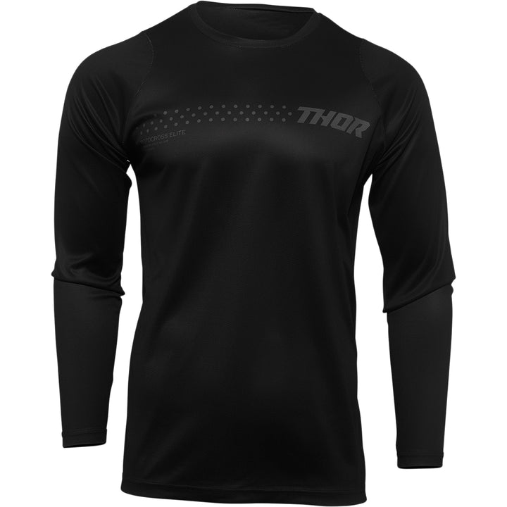 THOR Sector Minimal Jersey Black - Front View