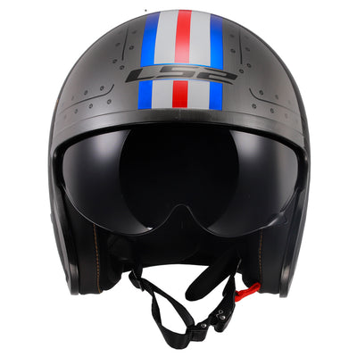 LS2 Helmets Spitfire Spark Motorcycle Open Face & 3/4 Helmet