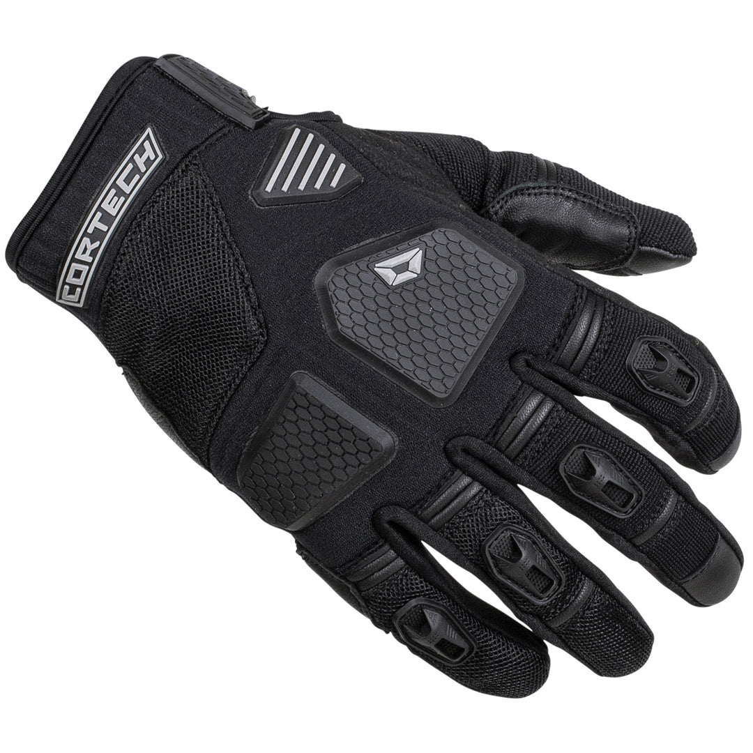 Cortech Speedway Men's Aero-Flo Glove Black - Back of Hand View