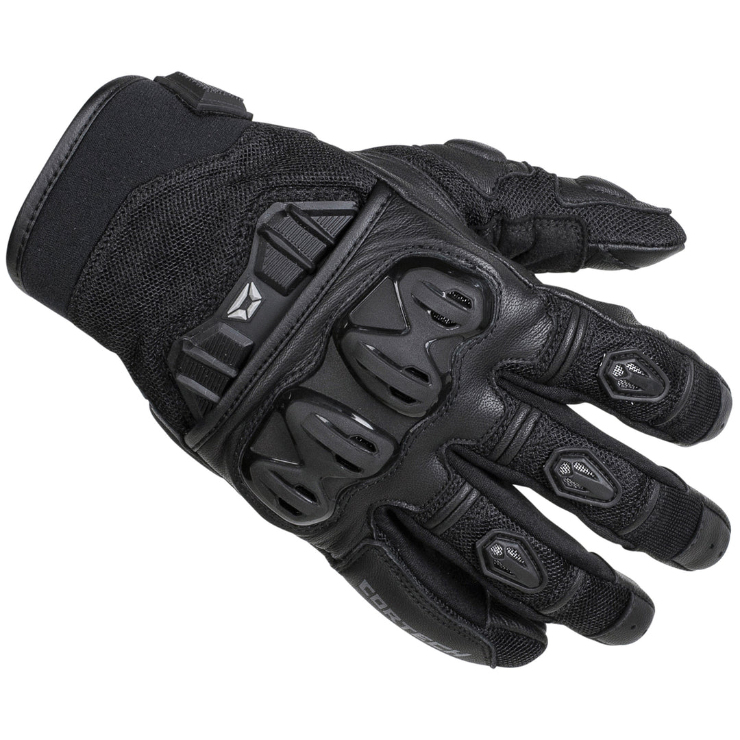 Cortech Speedway Men's Hyper-Flo Glove Black - Back of Hand View
