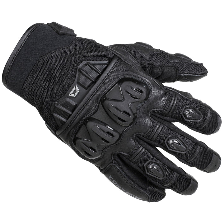 Cortech Speedway Men's Hyper-Flo Glove Black - Back of Hand View