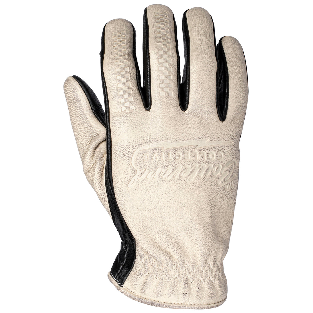 Cortech Boulevard Collective The El Camino Glove White - Back of Hand View