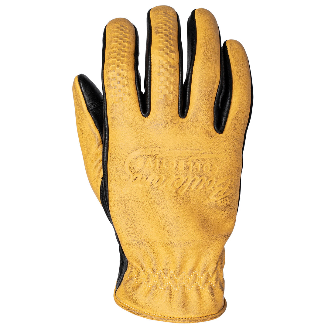 Cortech Boulevard Collective The El Camino Glove Gold - Back of Hand View