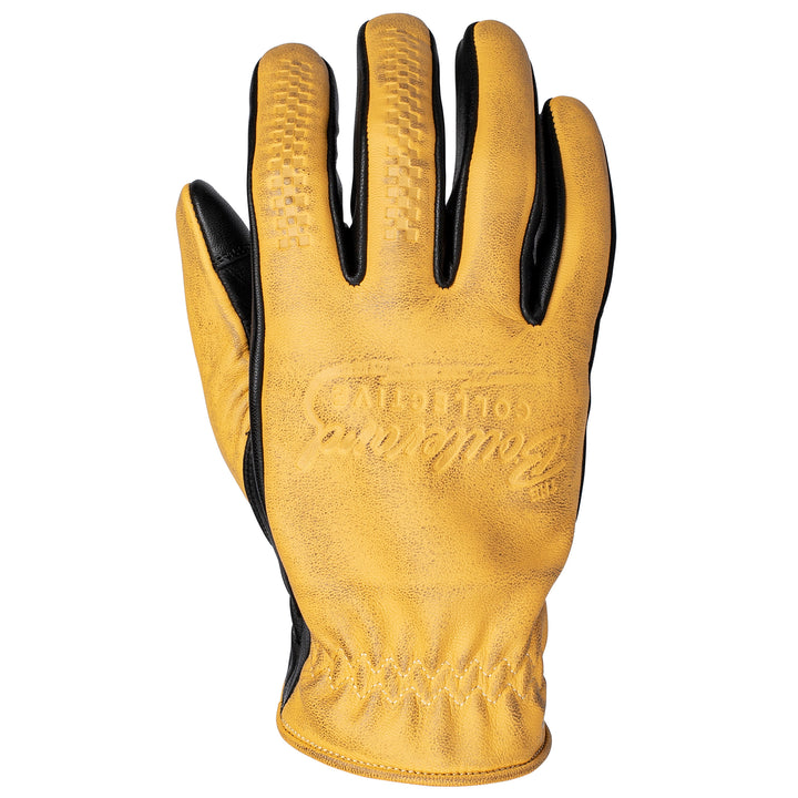 Cortech Boulevard Collective The El Camino Glove Gold - Back of Hand View