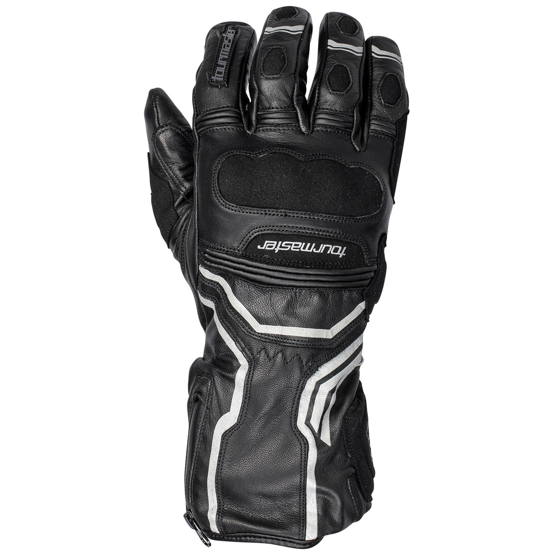 Tourmaster Women's Super-Tour Gloves Black - Back of Hand View