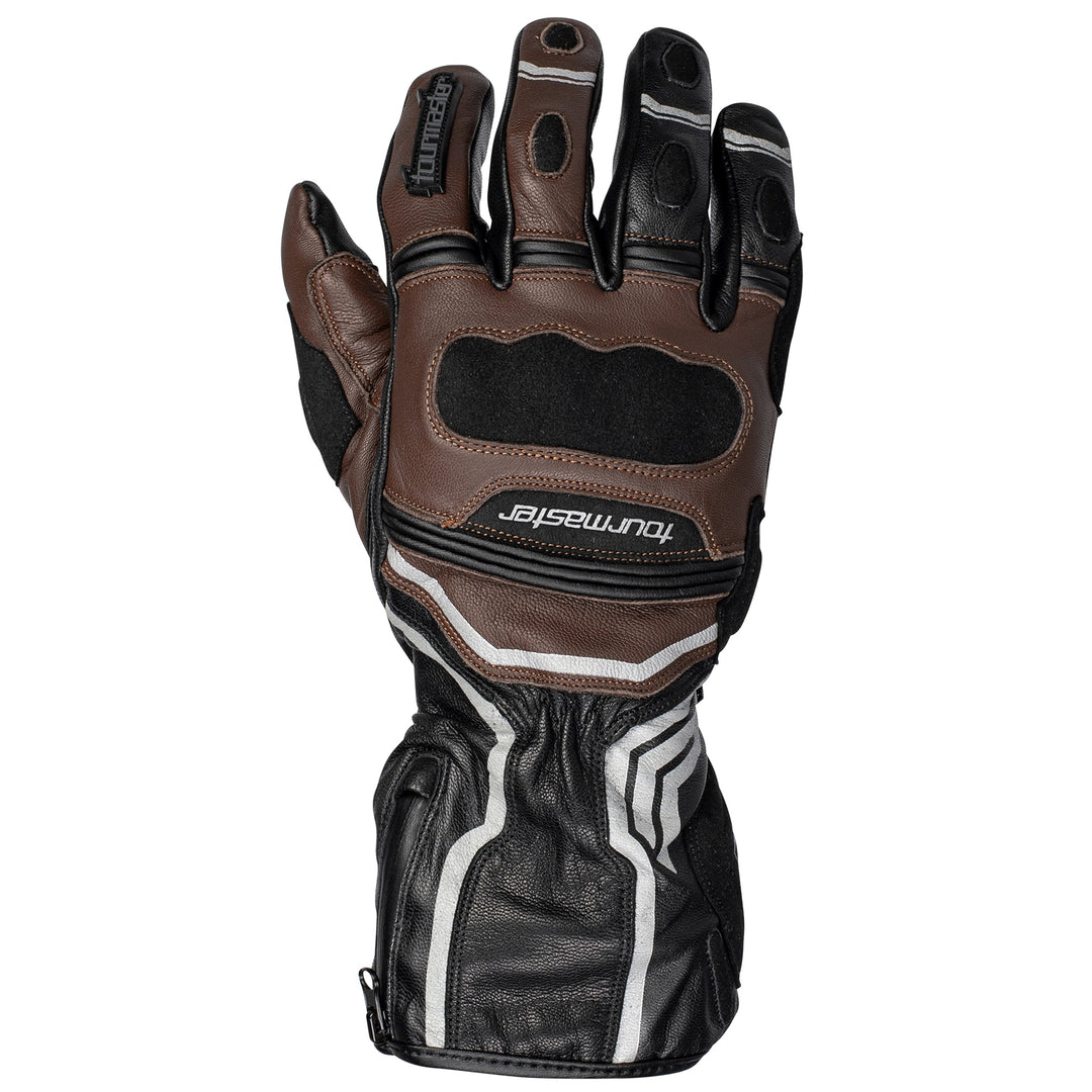 Tourmaster Men's Super-Tour Gloves Coffee - Back of Hand View