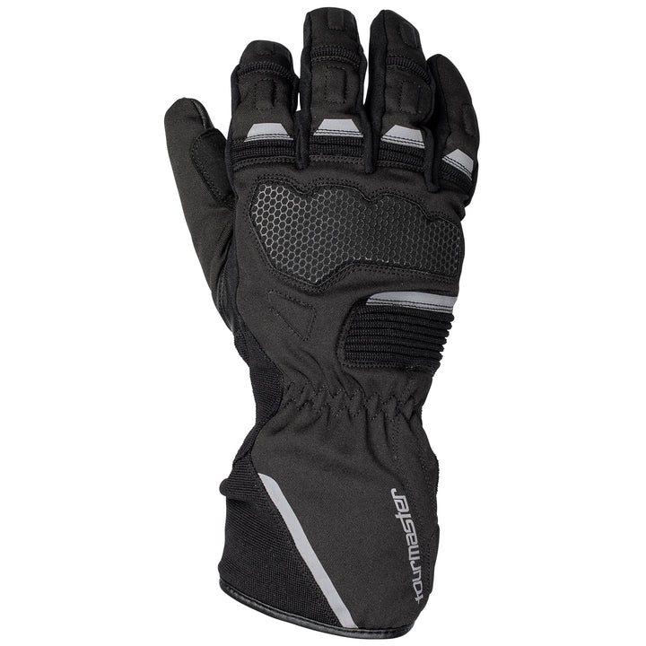 Tourmaster Women's Tour-Tex Gloves Black - Back of Hand View