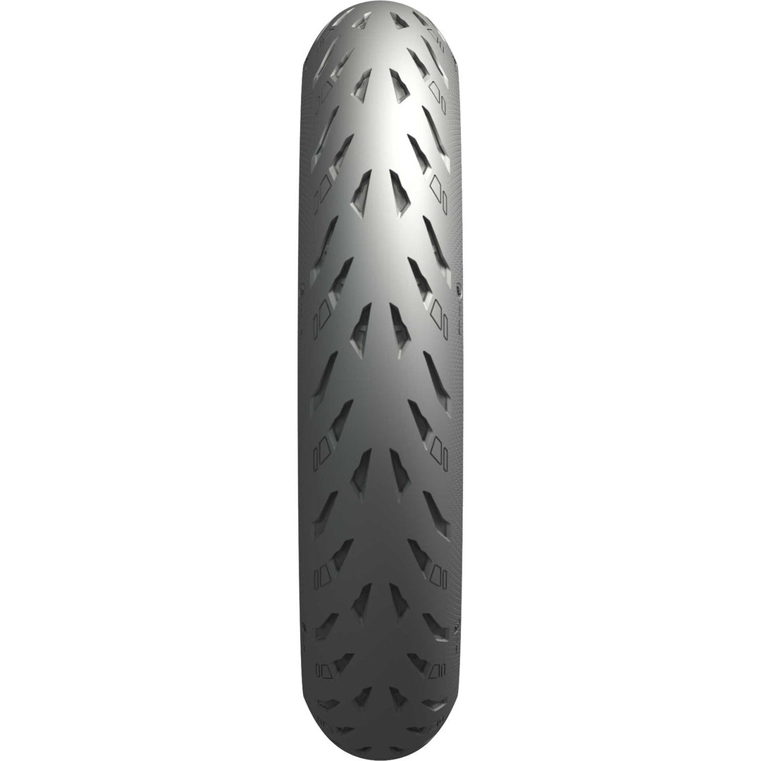 Michelin Power 5 Tire Front - Straight-On View of Treads
