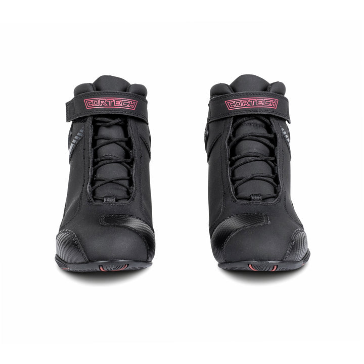 Cortech Speedway Women's Chicane WP Shoe Black - Front View of Pair