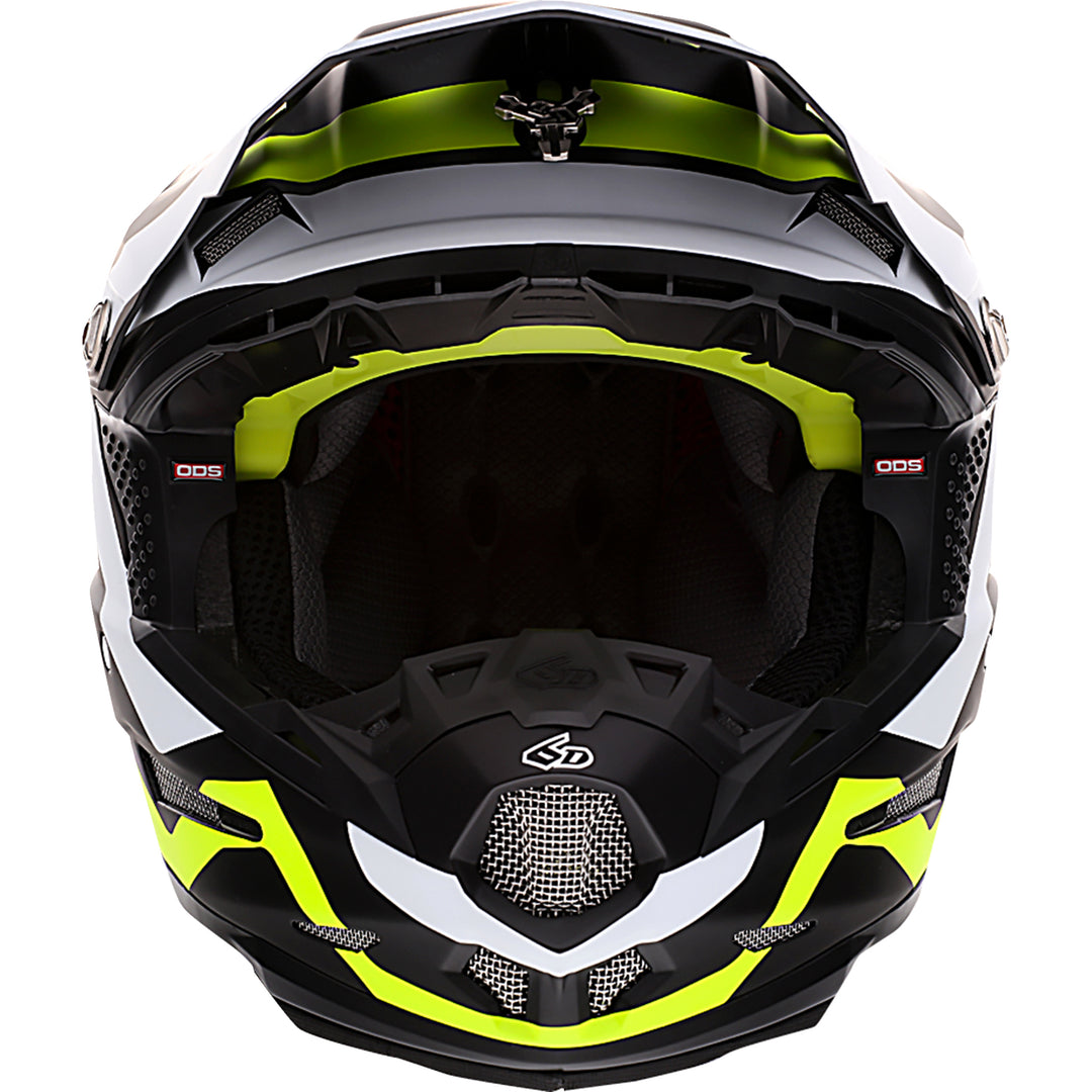 6D Helmets ATR-2 Drive Helmet Neon Yellow - Front View