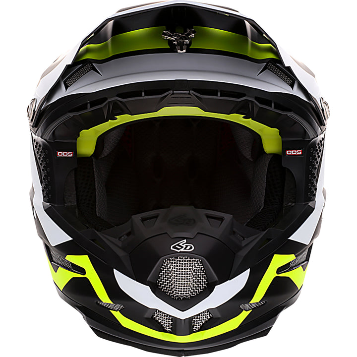 6D Helmets ATR-2 Drive Helmet Neon Yellow - Front View