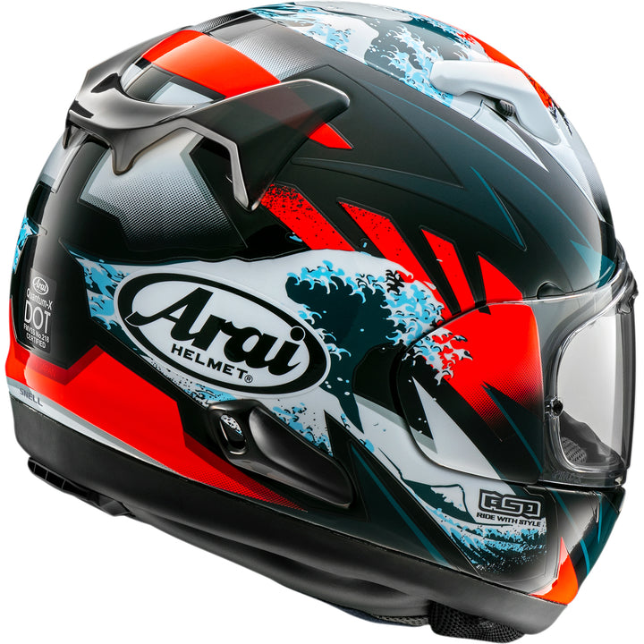 Arai Quantum-X Wave Helmet - Rear Side View