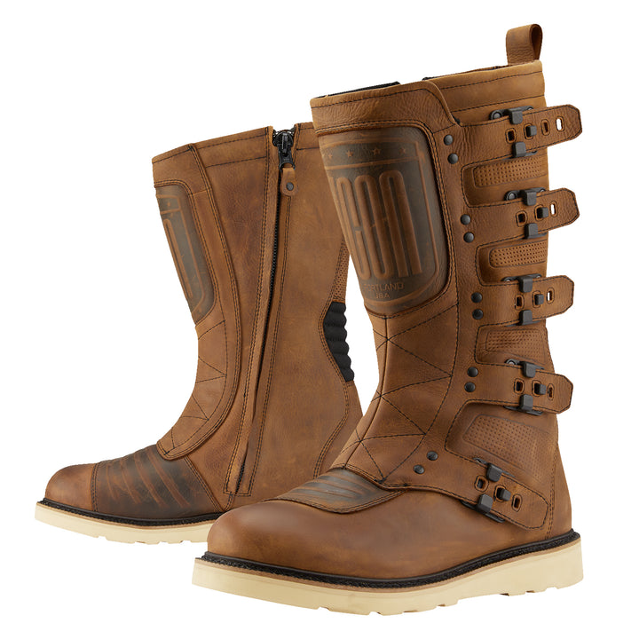 ICON Elsinore 2™ Boots Brown - Front Side View of Pair