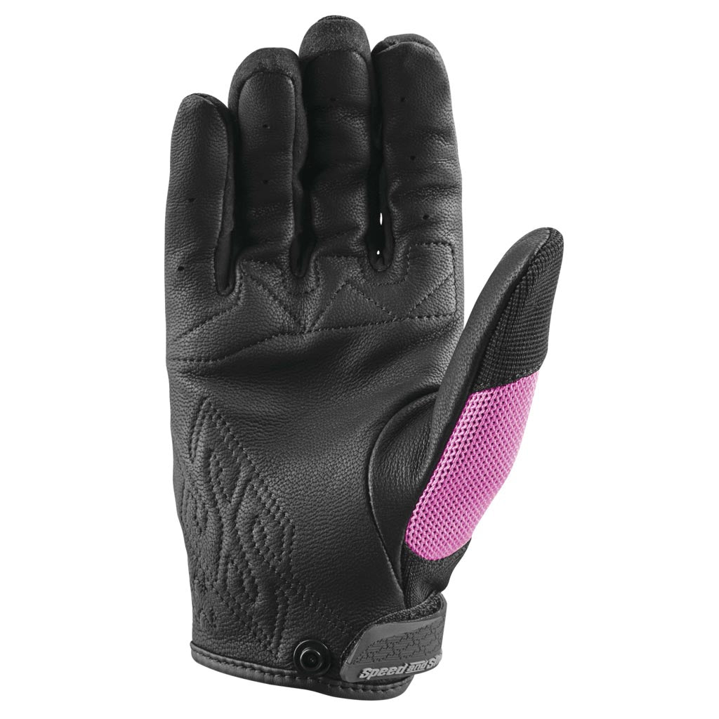 Speed and Strength Women's Backlash Leather-Mesh Gloves
