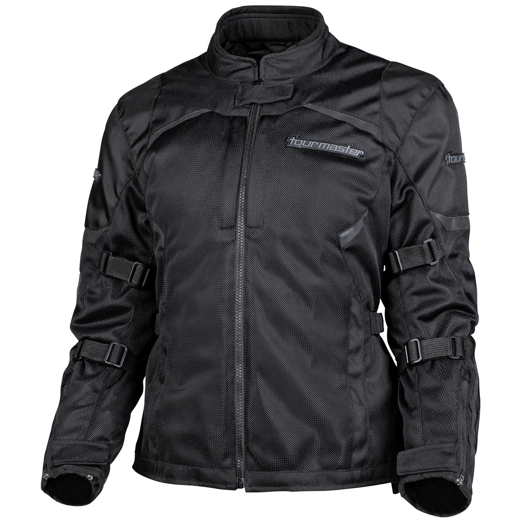 Tourmaster Women's Intake Air Jacket Black - Front View