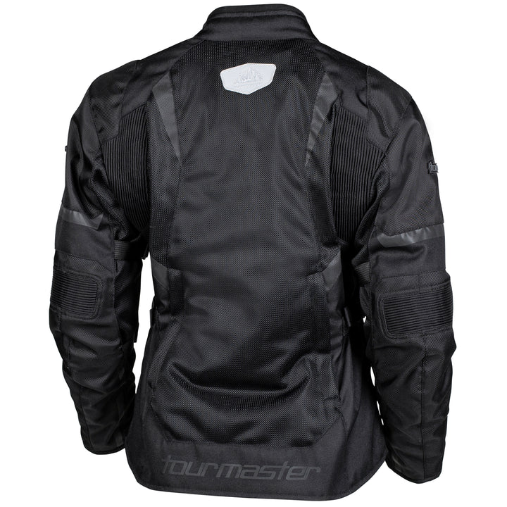 Tourmaster Men's Intake Air Jacket Black - Rear View