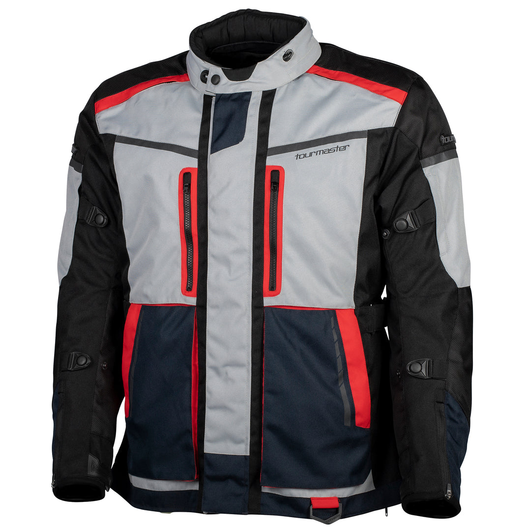 Tourmaster Men's Transition Jacket Navy/Red - Front View