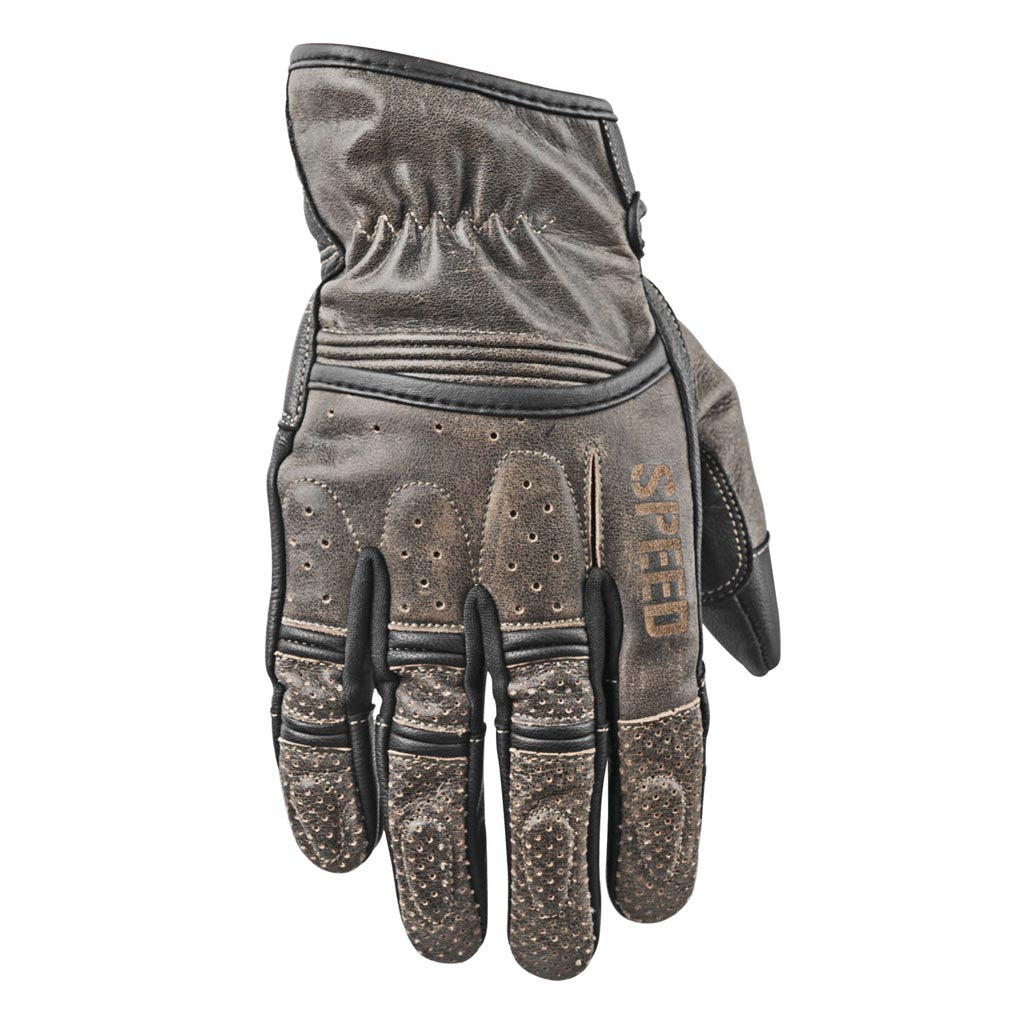Speed and Strength Men's Rust and Redemption Leather Gloves