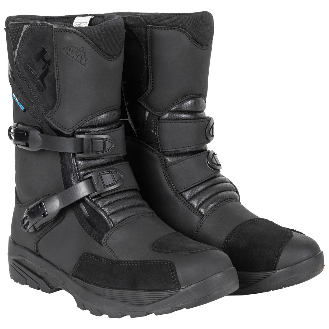 Tourmaster Horizon Line Men's Trailblazer Boot Black - Front Side View of Pair