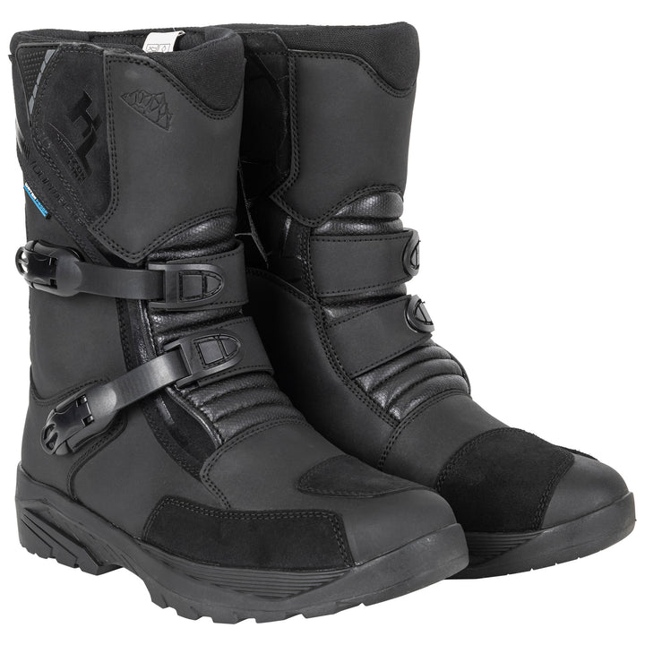 Tourmaster Horizon Line Men's Trailblazer Boot Black - Front Side View of Pair