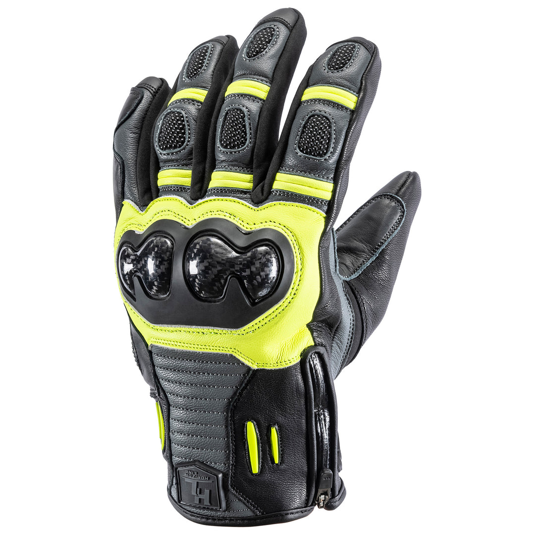 Tourmaster Horizon Line Men's Trailbreak Glove Hi-Viz - Back of Hand View
