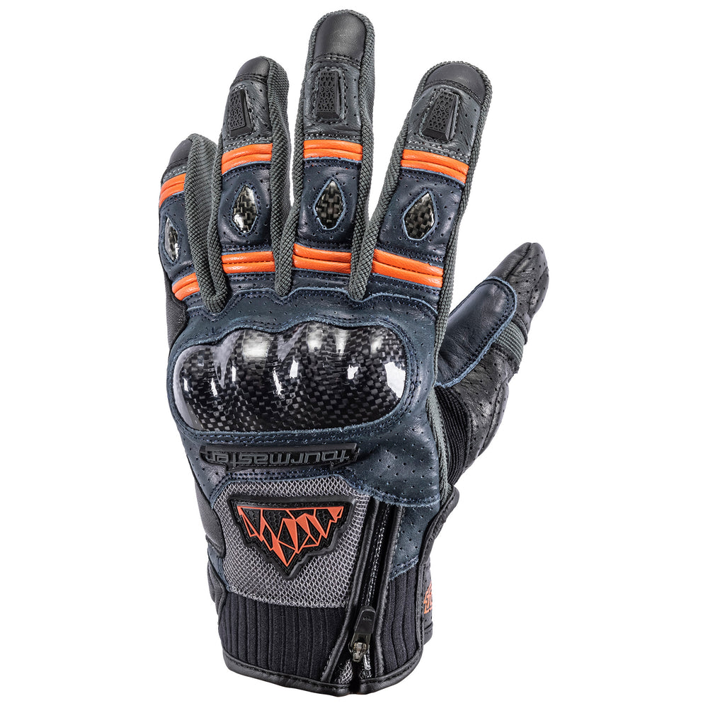Tourmaster Horizon Line Men's Sierra Peak Glove Navy/Orange - Back of Hand View