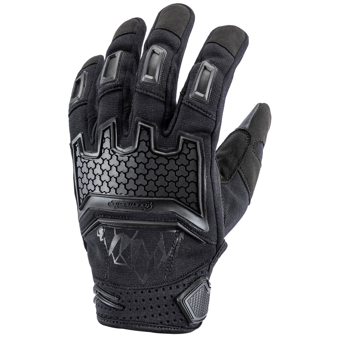 Tourmaster Horizon Line Men's Overlander Glove Black - Back of Hand View