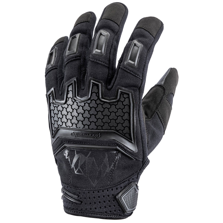 Tourmaster Horizon Line Women's Overlander Glove Black - Back of Hand View