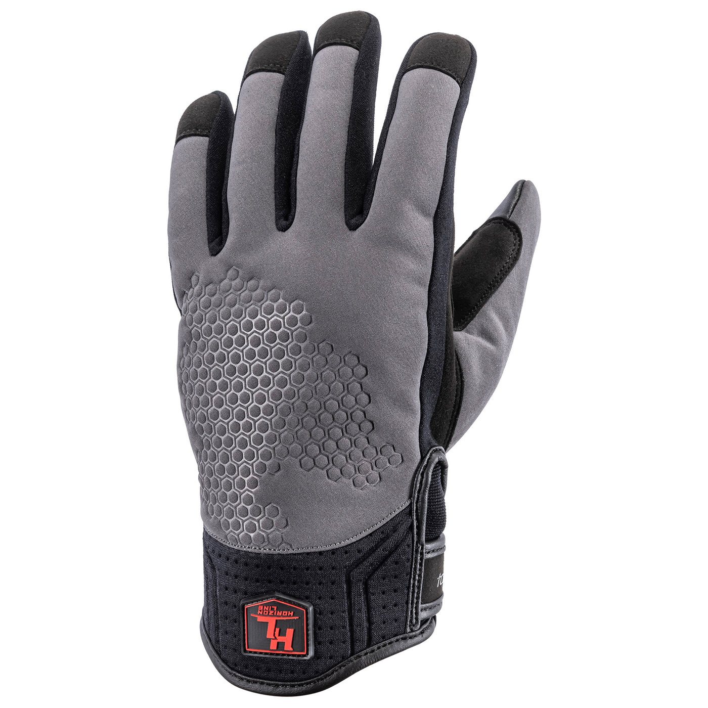 Tourmaster Horizon Line Men's Storm Chaser Glove Gray - Back of Hand View