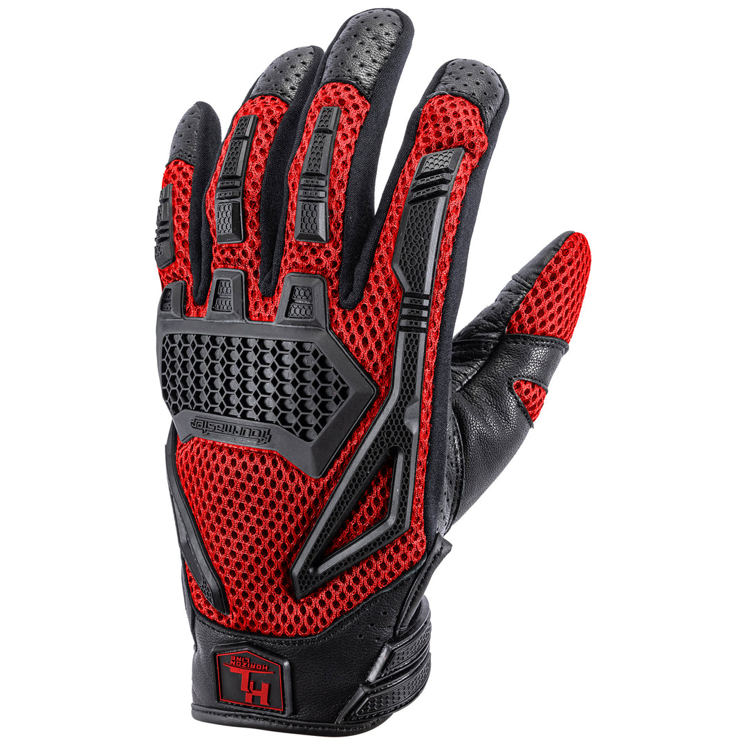 Tourmaster Horizon Line Women's Switchback Glove Red - Back of Hand View
