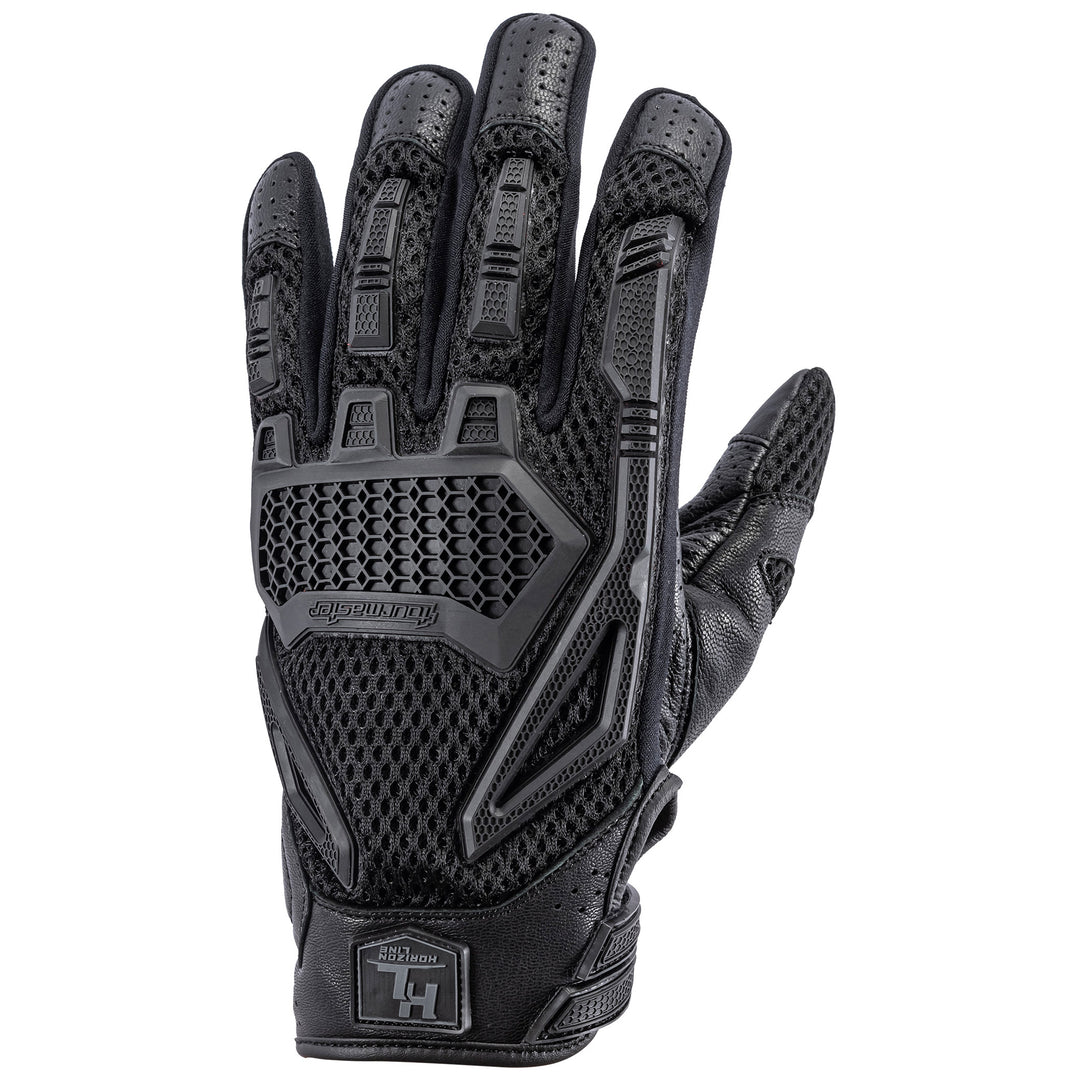 Tourmaster Horizon Line Women's Switchback Glove Black - Back of Hand View