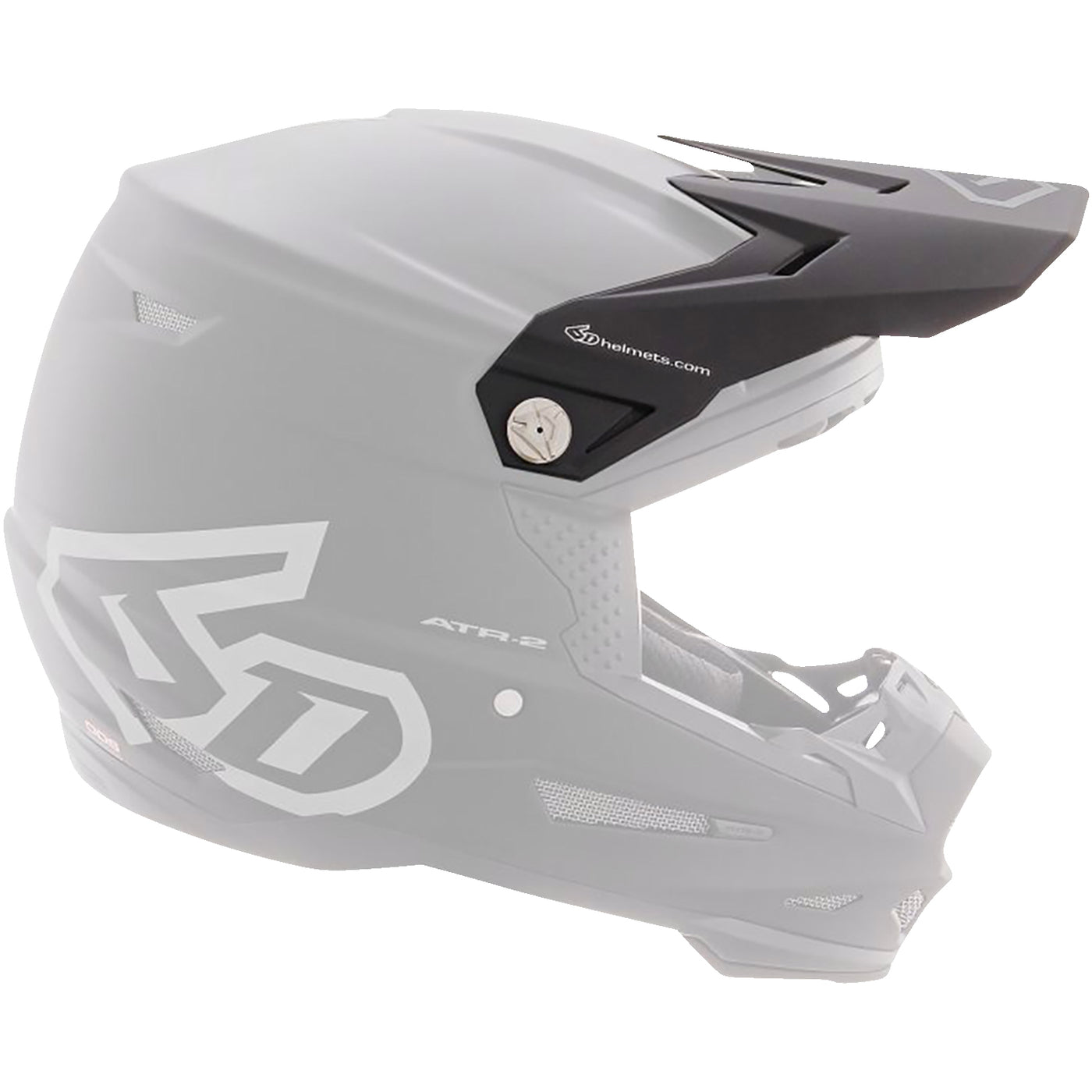 6D Helmets ATR-2 Helmet Visor 2 Visor/Matte Black - Side View