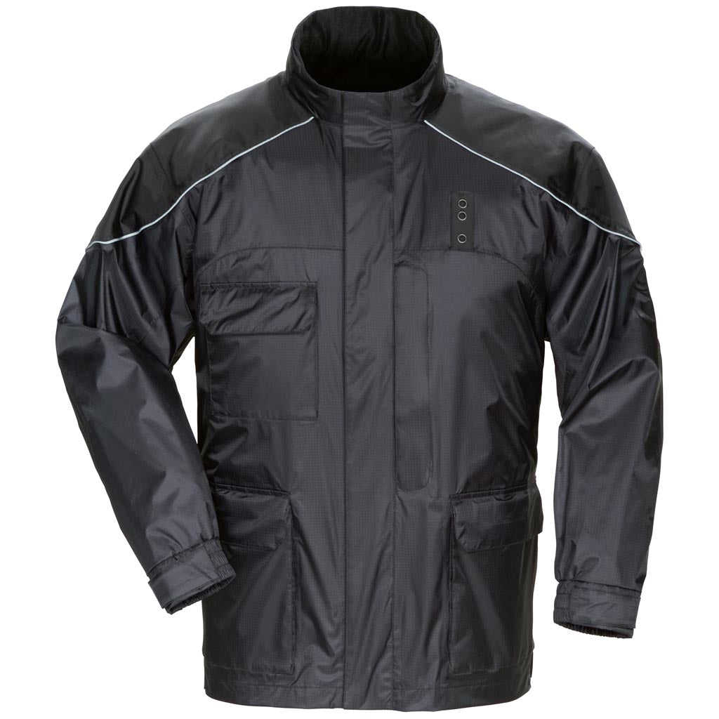 Tourmaster Sentinel LE Rain Jacket Black - Front View