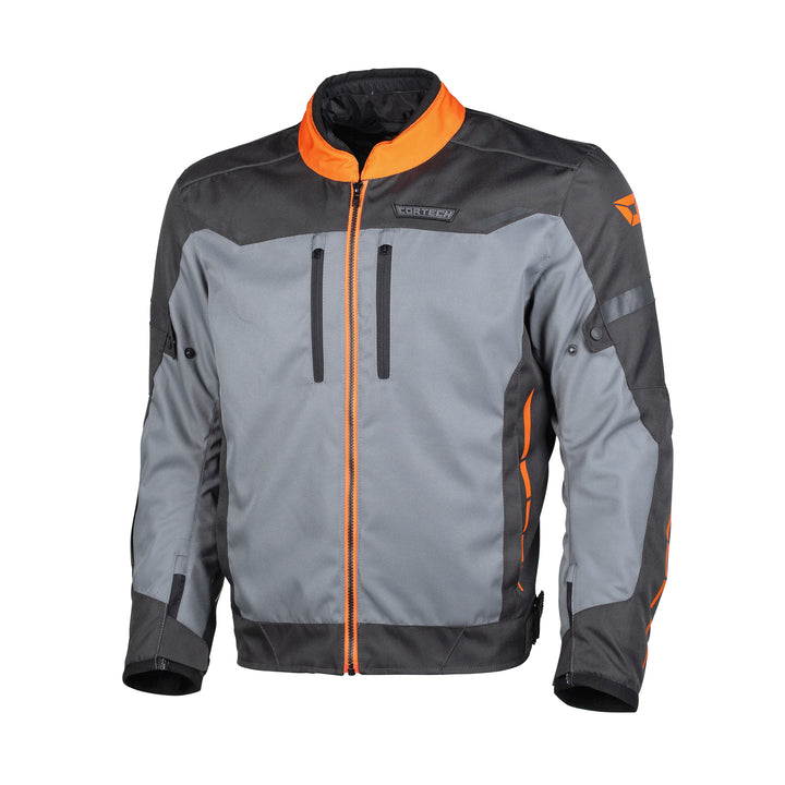 Cortech Speedway Men's Aero-Tec Jacket Gun/Orange - Front View
