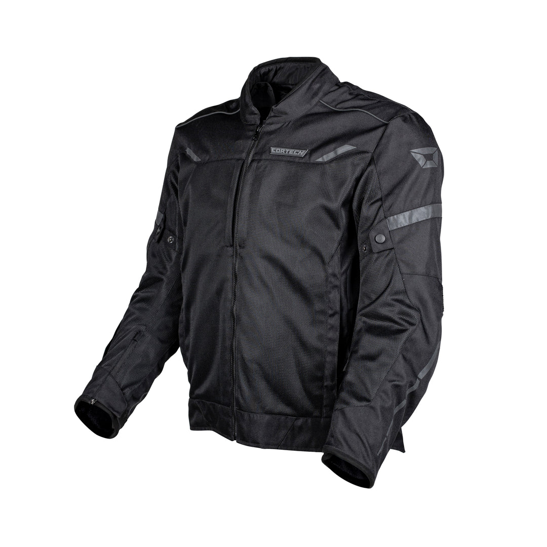 Cortech Speedway Aero-Flo Jacket Black - Front Side View