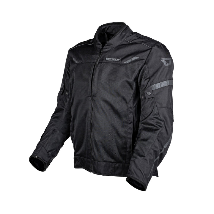 Cortech Speedway Aero-Flo Jacket Black - Front Side View