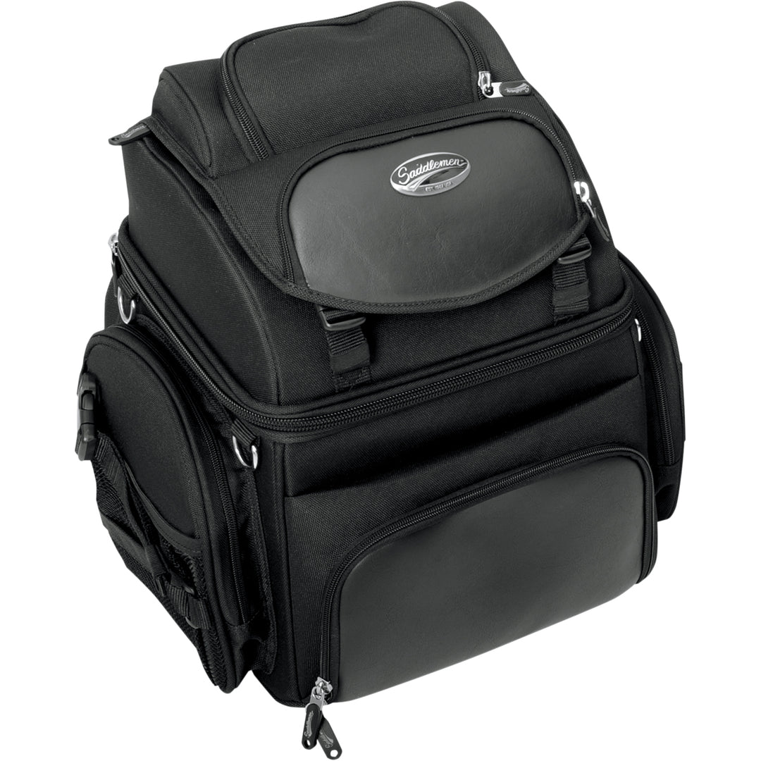 SADDLEMEN BR1800 Backseat or Sissy Bar Bags - Front Side View